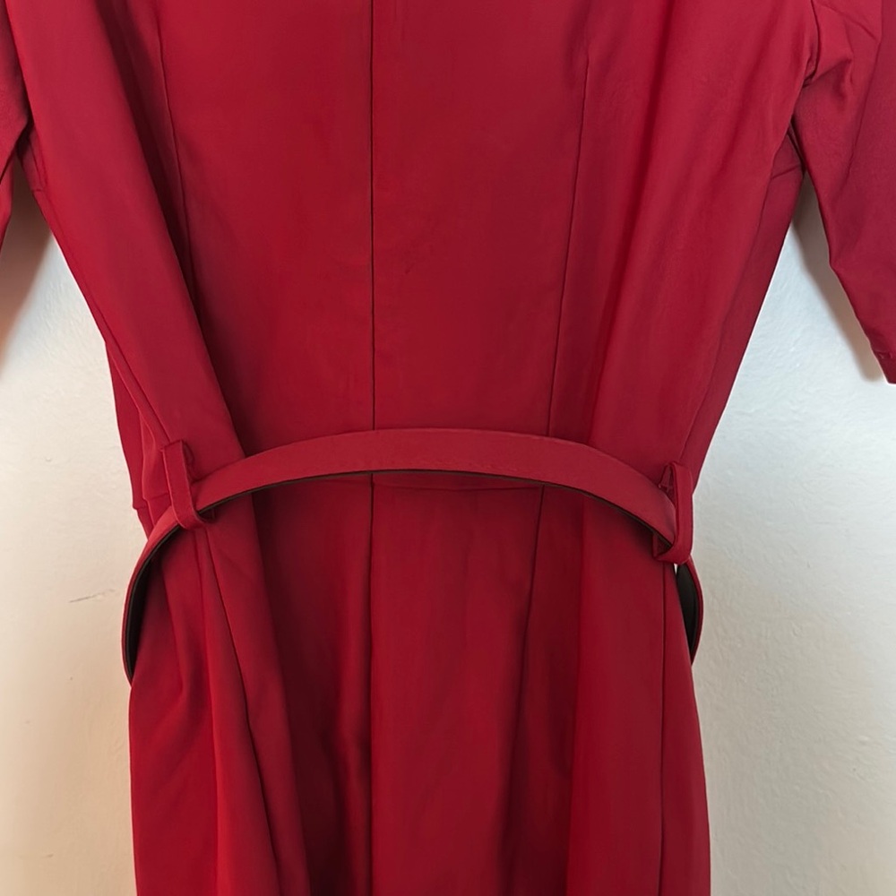 Mixing Boutique Audrey Hepburn Pencil Red Dress - Picture 4 of 7
